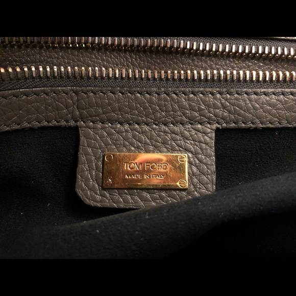 💗TOM FORD💗 graphite taupe handbag - Picture 5 of 8